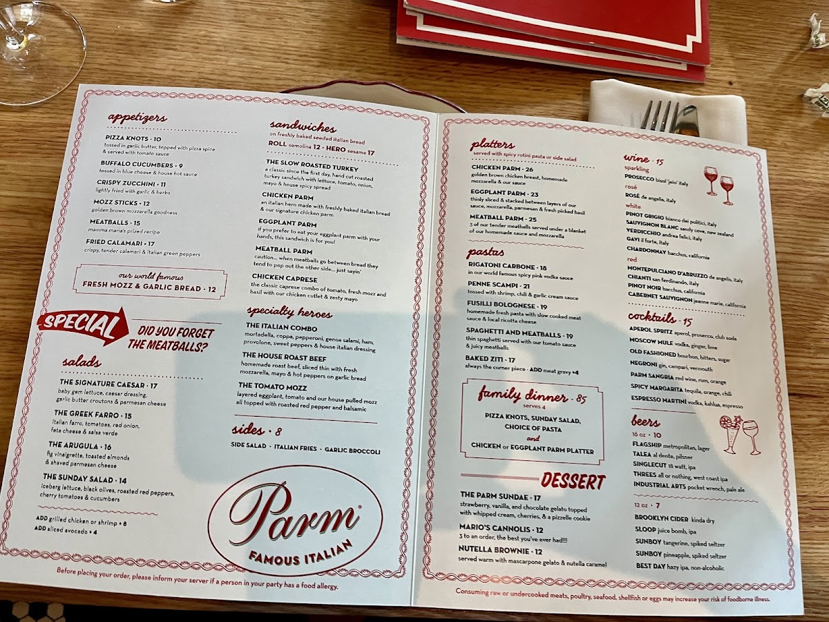 Parm Battery Park City Menu - Image 2