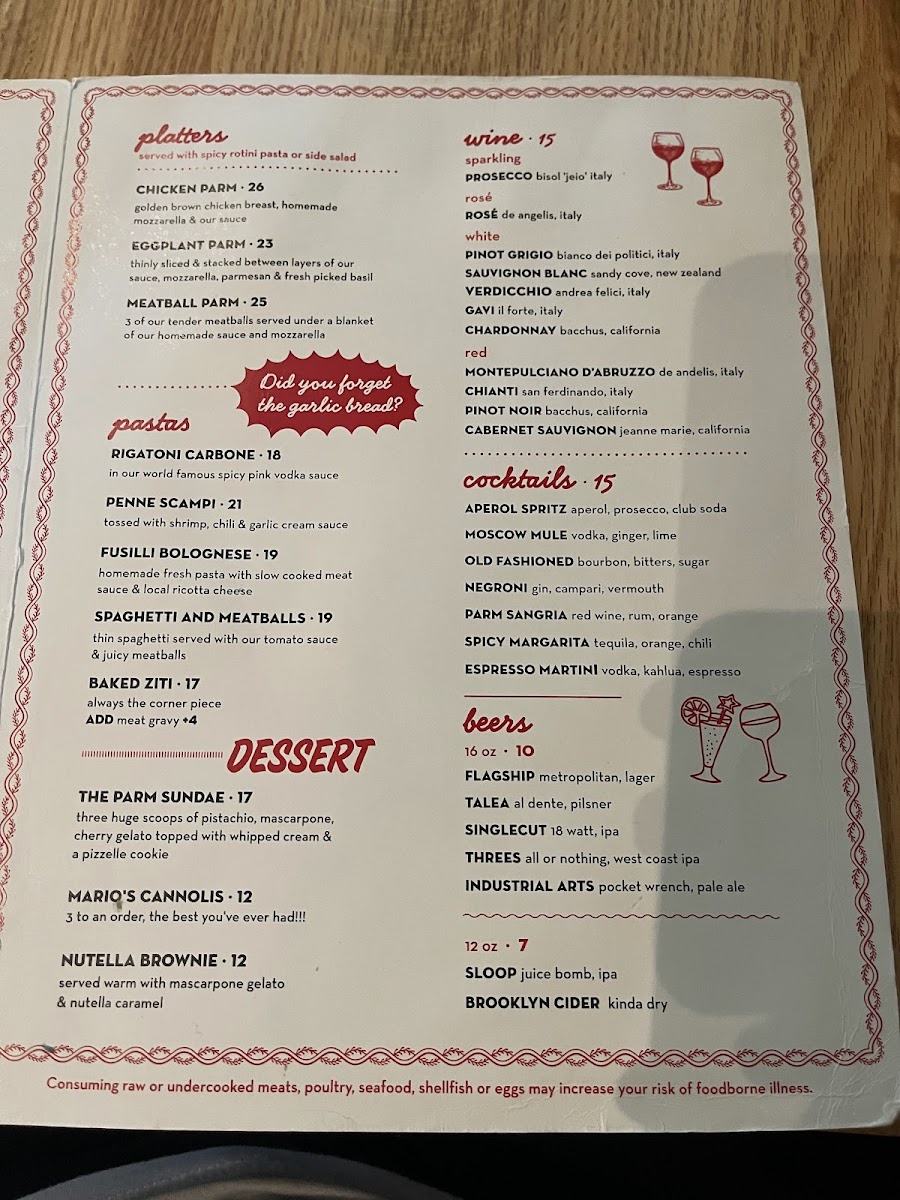 Parm Battery Park City Menu - Image 3